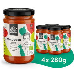 Pomodoro: Klassische Bio-Tomatensoße (4er)