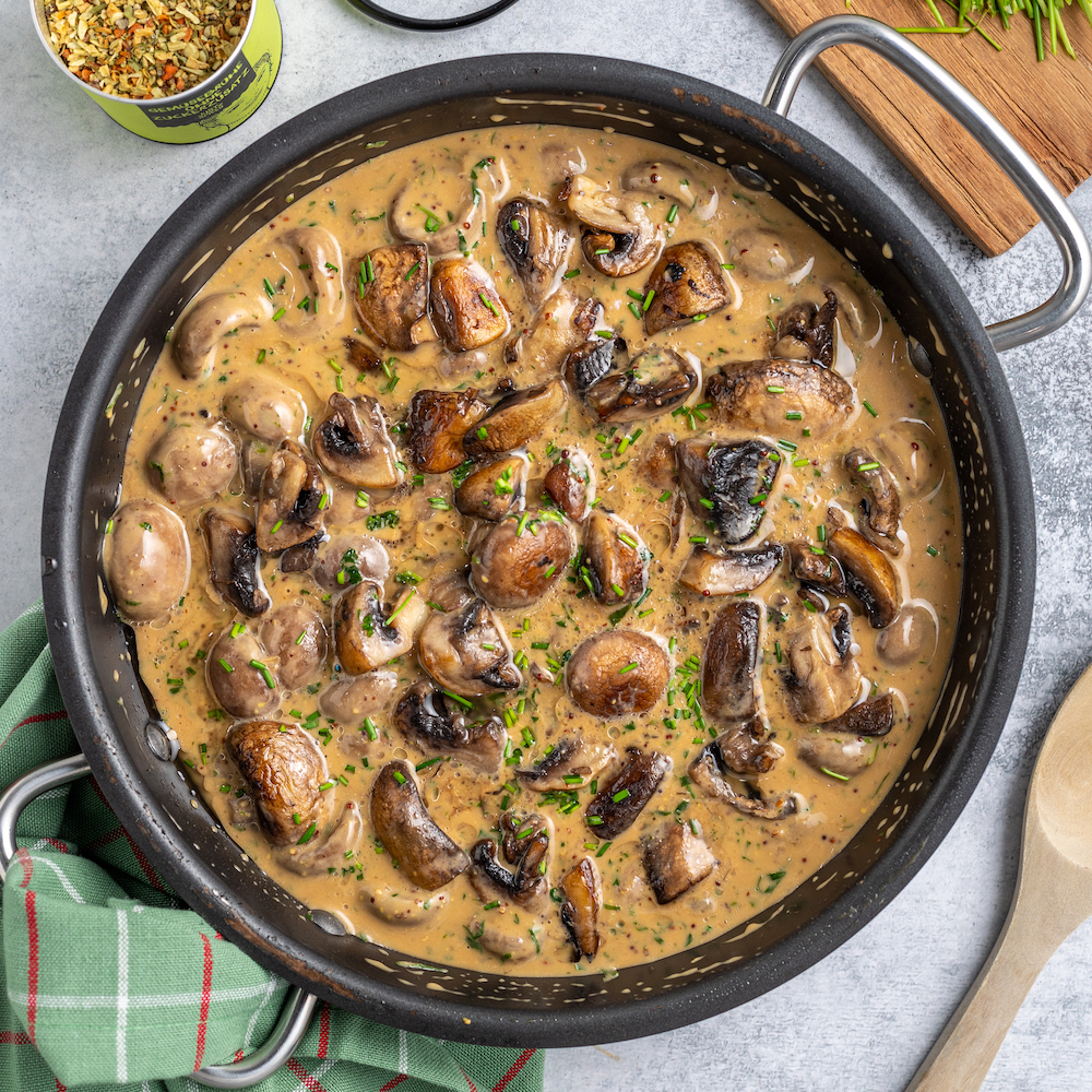Champignons in cremiger Soße | SPICES® Rezept JUST 