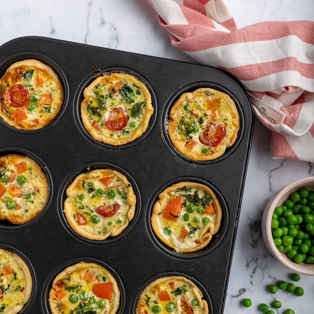 Mini Quiches mit Gemüse mit Thermomix® | Rezept | JUST SPICES®