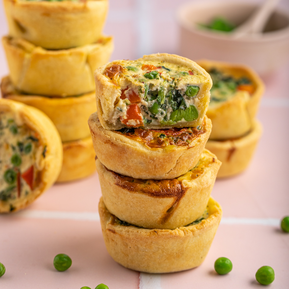 Mini Quiches mit Gemüse | Rezept | JUST SPICES®